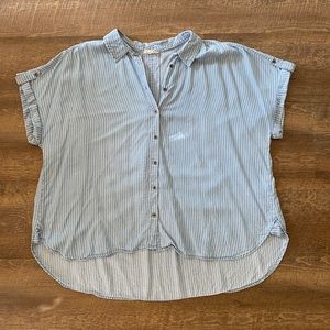 Jane and Delancey | Blue and White Striped Buttom Down